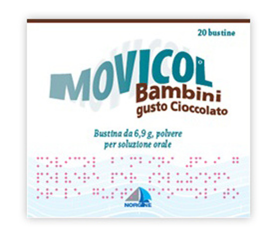 Immagine di MOVICOL BAMBINI 6,9 G, POLVERE PER SOLUZIONE ORALE, GUSTO CIOCCOLATO