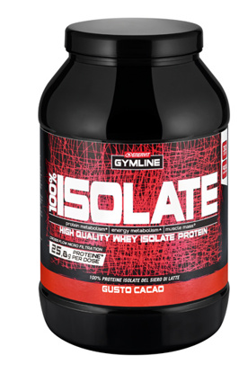 Immagine di GYMLINE 100% WHEY ISOLATE CACAO 900 G