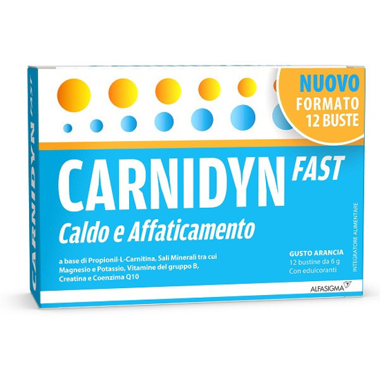 Immagine di Carnidyn fast 12 bustine - caldo e affaticamento