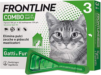 Immagine di FRONTLINE COMBO SPOT-ON GATTI soluzione da 3 pipette 0,5 ml 50 mg +60 mg per gatti e furetti