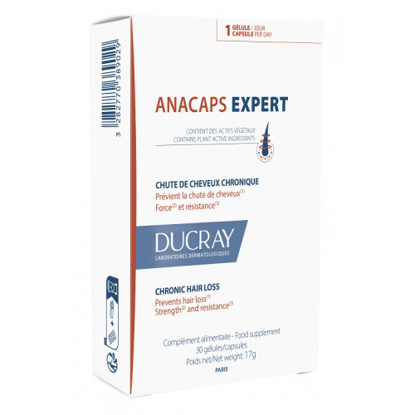 Immagine di Ducray Anacaps Expert Integratore Capelli e Unghie 30 capsule gel
