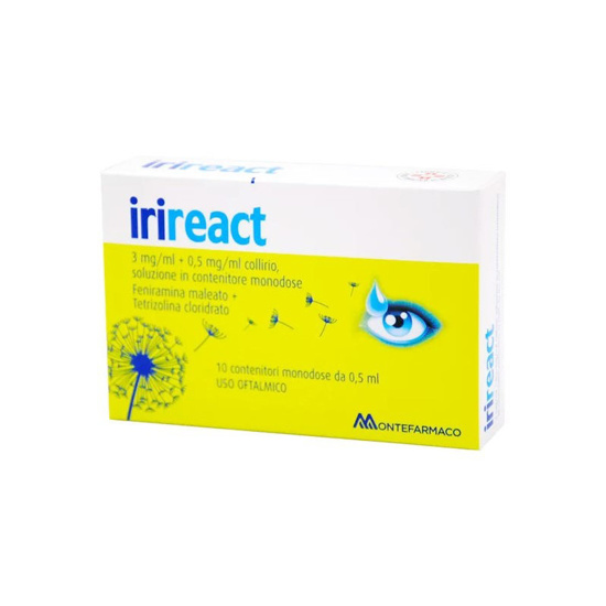 Immagine di IRIREACT*10 monod collirio 0,50 ml 3 mg/ml + 0,5 mg/ml