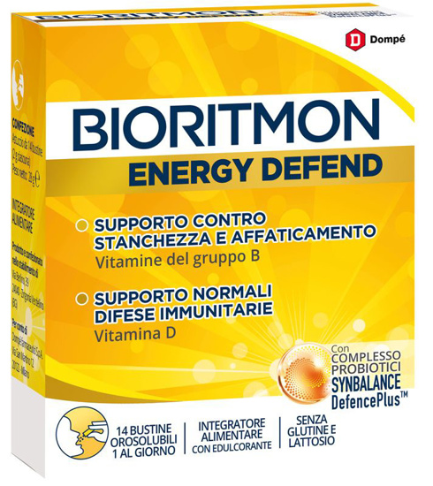 Immagine di Bioritmon Energy Defend Integratore Energetico - 14 bustine